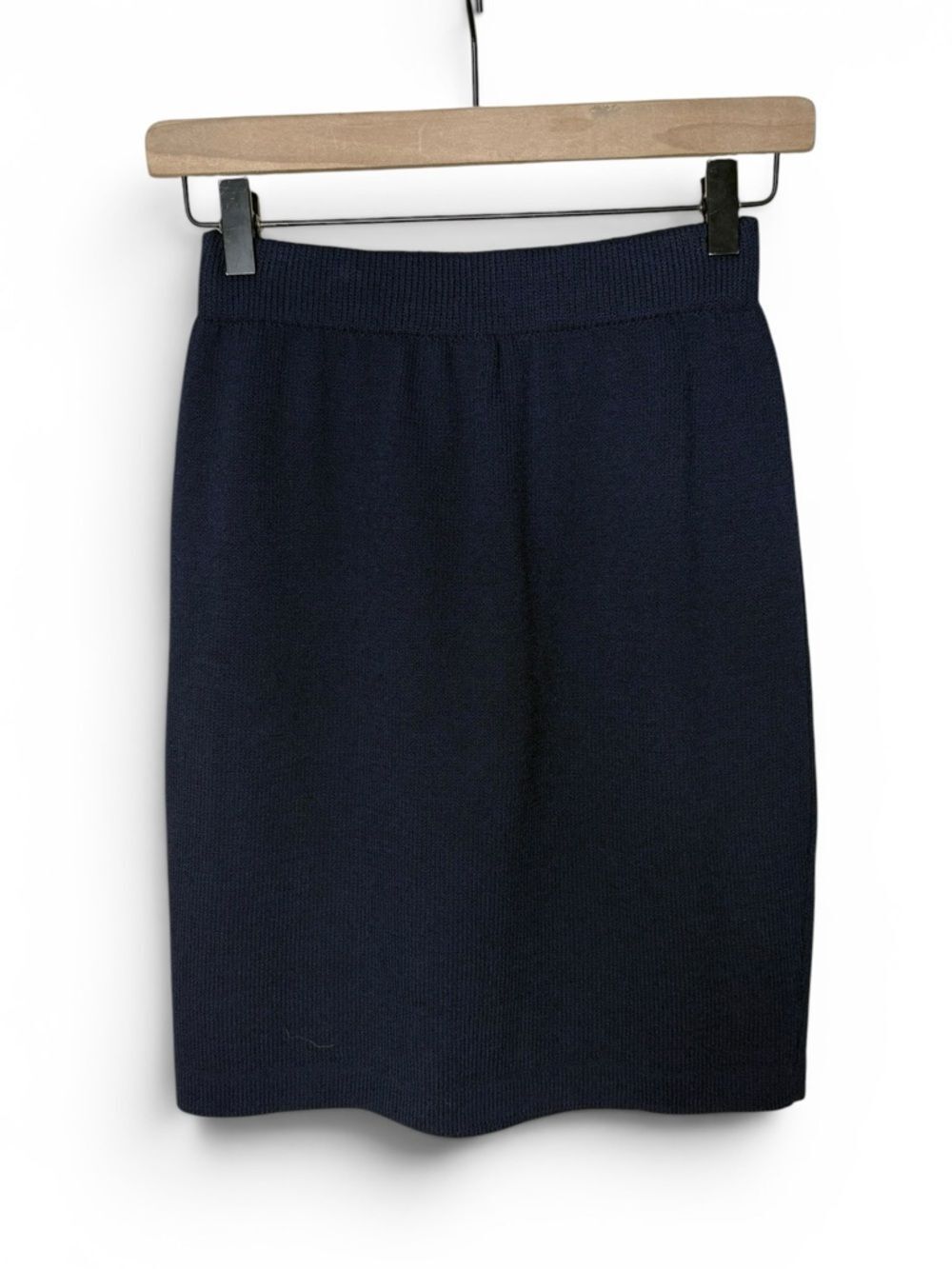 St John Collection Santana Knit Navy Blue Pencil Skirt Women’s Size 2